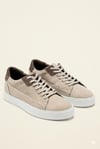 Erkek Bej Süet Hakiki Deri Casual Günlük Bağcıklı Sneaker Kauçuk Taban Ayakkabı – Dolce