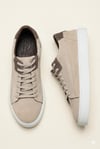 Erkek Bej Süet Hakiki Deri Casual Günlük Bağcıklı Sneaker Kauçuk Taban Ayakkabı – Dolce