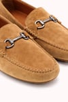 Erkek Bej Süet Metal Tokalı Loafer Günlük Casual Ayakkabı - Despina