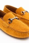 Erkek Hardal Süet Metal Tokalı Loafer Günlük Casual Ayakkabı - Despina