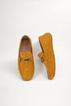 Erkek Hardal Süet Metal Tokalı Loafer Günlük Casual Ayakkabı - Despina