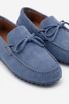 Erkek İndigo Süet Bağcıklı Driver Loafer Günlük Casual Ayakkabı - Glader