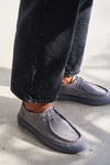 Erkek Mavi Hakiki Dana Derisi Süet Casual Bağcıklı EVA Taban Ayakkabı – Bridge