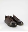 ErkekKahve Hakiki Deri Streç Ağızlı Bağcıklı Günlük Sneaker- Milano