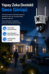 Vivatech 3012 Dual Lens WiFi Akıllı Güvenlik Kamerası - 6MP Çift Kameralı, Yapay Zeka Gece Görüş (+12V Adaptör)