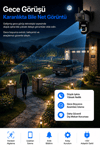 Vivatech 3024 Dual Lens WiFi Akıllı Güvenlik Kamerası - 6MP Çift Kameralı Canlı İzleme ve Gece Görüşlü (+12V Adaptör)
