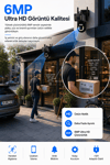 Vivatech 3024 Dual Lens WiFi Akıllı Güvenlik Kamerası - 6MP Çift Kameralı Canlı İzleme ve Gece Görüşlü (+12V Adaptör)