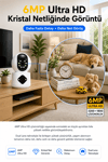 Vivatech AOI Dual Lens WiFi Akıllı Güvenlik Kamerası - 6MP 360° Görüş Hareketli Wireless, Carecam Pro Türkçe Uygulama