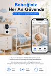 Vivatech AOI Dual Lens WiFi Akıllı Güvenlik Kamerası - 6MP 360° Görüş Hareketli Wireless, Carecam Pro Türkçe Uygulama