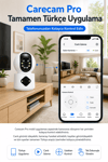 Vivatech AOI Dual Lens WiFi Akıllı Güvenlik Kamerası - 6MP 360° Görüş Hareketli Wireless, Carecam Pro Türkçe Uygulama
