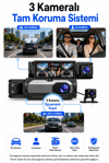 Vivatech CC-41 3 Kameralı Araç İçi Kamera - 3MP 1080P Full HD Ön + İç + Arka Eşzamanlı Kayıt, G-Sensör Geniş Açı