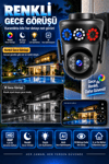 Vivatech Morio WiFi Akıllı Güvenlik Kamerası - 8MP FullHD Dual Lens Hareketli + Sabit, HiEasy Gece Görüş Sesli Takip (+12V)
