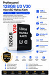 Vivatech O-Kam 128GB U3 Class 10 Micro SD Hafıza Kartı - Faster Transfer Speed 4K Video Kayıt Destekli (V30)