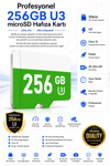 Vivatech O-Kam 256GB U3 Class 10 Micro SD Hafıza Kartı - Yüksek Hızlı Kamera Uyumlu Depolama Kartı