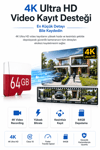 Vivatech O-Kam 64GB Class 10 Micro SD Hafıza Kartı - Faster Transfer Speed 4K Video Kayıt Destekli Güvenlik Kamerası Kartı