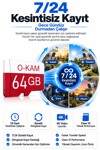 Vivatech O-Kam 64GB Class 10 Micro SD Hafıza Kartı - Faster Transfer Speed 4K Video Kayıt Destekli Güvenlik Kamerası Kartı