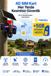 Vivatech Renora 4G Çift Solar Panelli Güvenlik Kamerası - 16MP 3 Motorlu Hareketli + 1 Sabit , Sirenli 19200mAh Bataryalı HiEasy