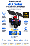 Vivatech Renora 64GB Hafıza Kartlı 4G Çift Solar Panelli Güvenlik Kamerası - 16MP 3 Motorlu Hareketli , 19200mAh Bataryalı (+5GB İnternet)