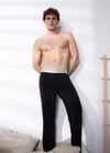 Erkek Modal Pijama Altı Silver - Siyah