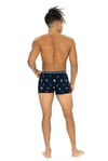 U.s Polo Assn. 80528 Erkek Pamuklu 3'lü Boxer-Siyah&Bordo&Baskılı