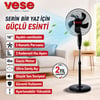 16 inç Ayaklı Vantilatör 45W 5 Kanat 3 Kademe