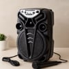 8 inç Kablosuz Karaoke Hoparlör Mikrofonlu, USB/TF/AUX, Işıklı, Şarjlı