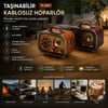 Bluetooth FM Radyo Hoparlör — USB/TF MP3, USB Şarjlı Nostaljik İbreli