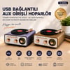 Bluetooth FM Radyo USB/MP3 Taşınabilir Hoparlör (İbreli)