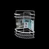 Krom Metal 2 Katlı Üçgen Banyo Köşeliği - Duş Rafı