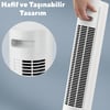 Kule Tipi Vantilatör 50W 3 Kademe Zamanlayıcı (Beyaz)
