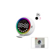 Mini Bluetooth Hoparlör Dijital Saat & Alarm USB Şarjlı Işıklı 5W