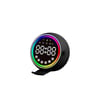 Mini Bluetooth Hoparlör Dijital Saat & Alarm USB Şarjlı Işıklı 5W