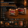 Şarjlı Retro Bluetooth Hoparlör - FM Radyo, USB/TF MP3 Çalar