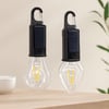 Solar USB Şarjlı Seyyar Kamp Lambası (Mandallı Kancalı, 3 Kademe)