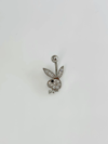 Tavşan Detaylı Göbek Piercing