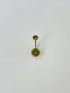 Yeşil Taşlı Göbek Piercing