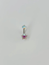 Yıldız Detaylı Göbek Piercing
