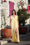 FOÇA ELBİSE SARI
