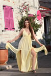 FOÇA ELBİSE SARI