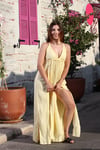 FOÇA ELBİSE SARI