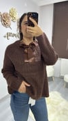 fiyonklu triko kazak