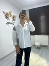 triko garnili taş detaylı poplin gömlek