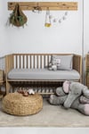 %100 pamuk Renforce Bebek Lastikli Çarşaf Set 70x140-15 - GRİ