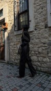 BOLDİ  SATEN DOKULU LEOPAR STREÇ KAHVE