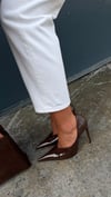 ELVIRA  RUGAN STİLETTO KAHVERENGİ