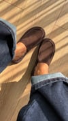 GALE ARKA ALASTİKLİ GERÇEK DERİ LOAFER KAHVE 
