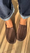 GALE ARKA ALASTİKLİ GERÇEK DERİ LOAFER KAHVE 
