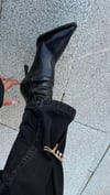 JEWERLY  STREÇ TOPUKLU BOT SİYAH