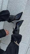 JEWERLY  STREÇ TOPUKLU BOT SİYAH