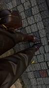 LARA SİYAH KROKO DESENLİ TOPUKLU BOT KAHVERENGİ